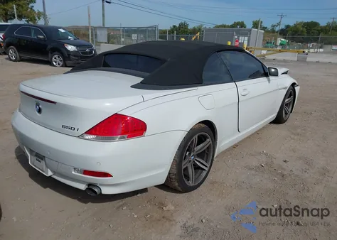 2007 BMW 650I из США, поврежденный, VIN WBAEK13587CN82318